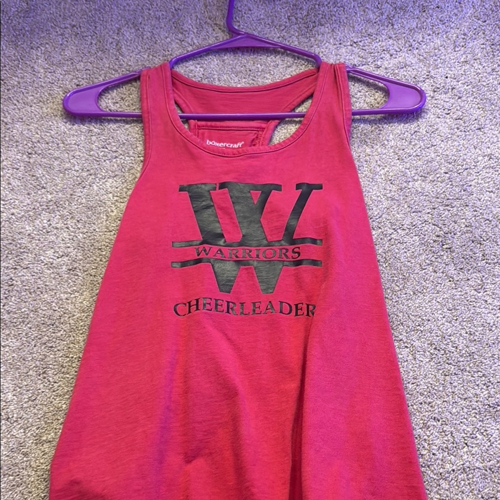 Red Cheerleader Tank Top